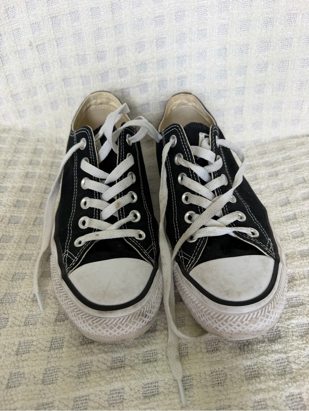 Converse Black & White Low-Top All Star Canvas Sneakers - Picture 2 of 7
